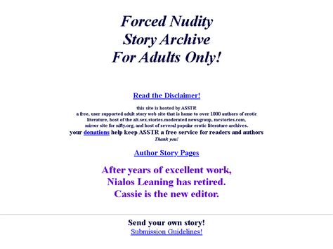 Forced Nudity Story Archive: entry page